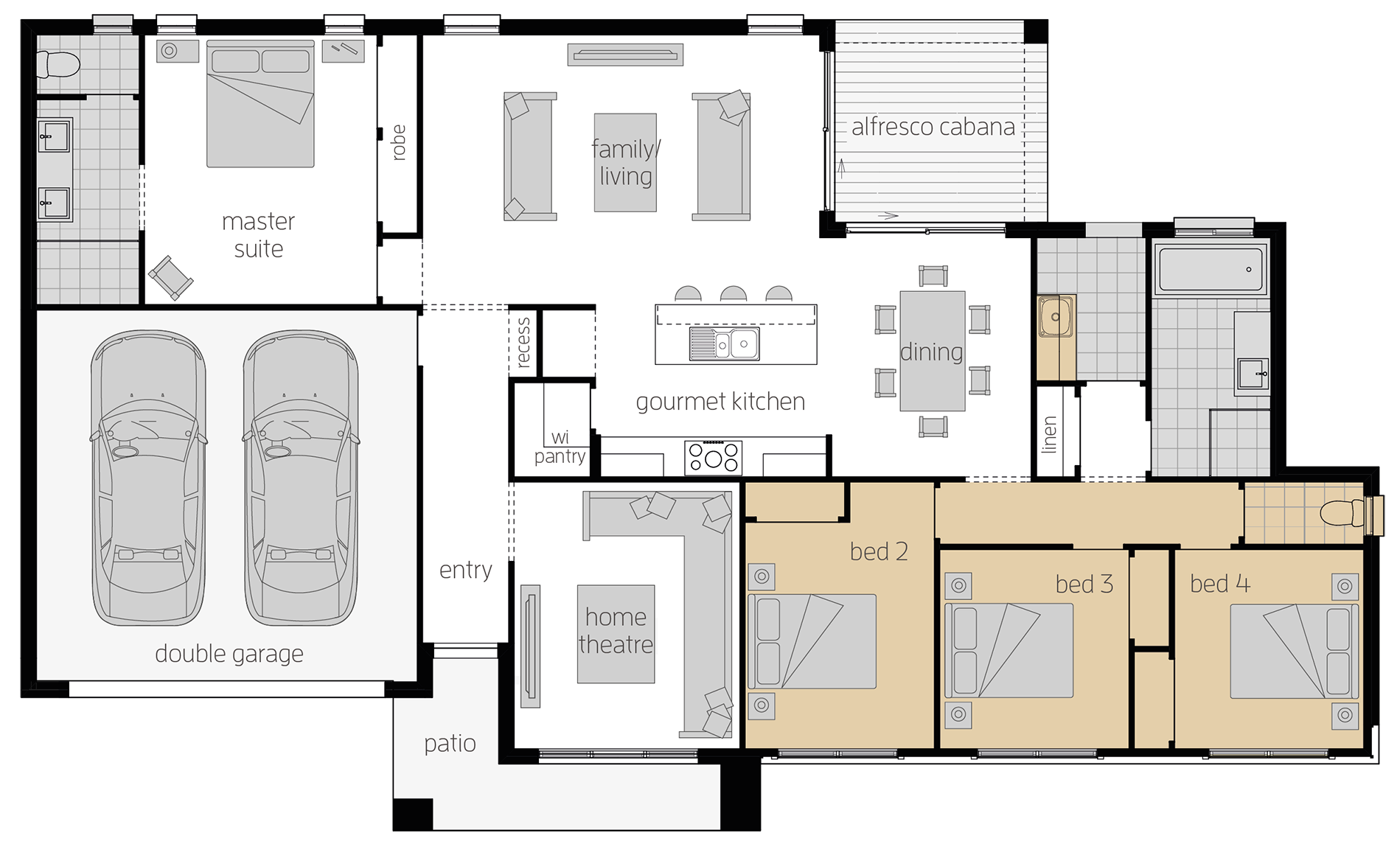 Eaton - Single Storey Floor Plan Upgrade - McDonald Jones